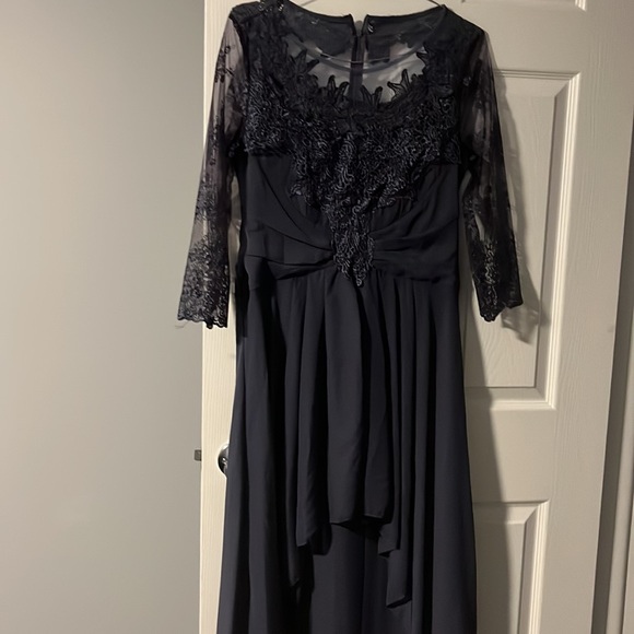 Slate Blue High-Low Dress - Picture 3 of 4